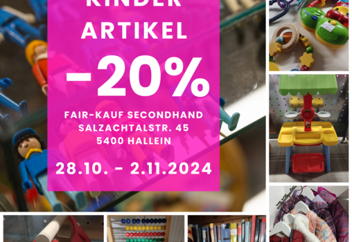 Herbstferien Special -20% auf Kinderartikel...